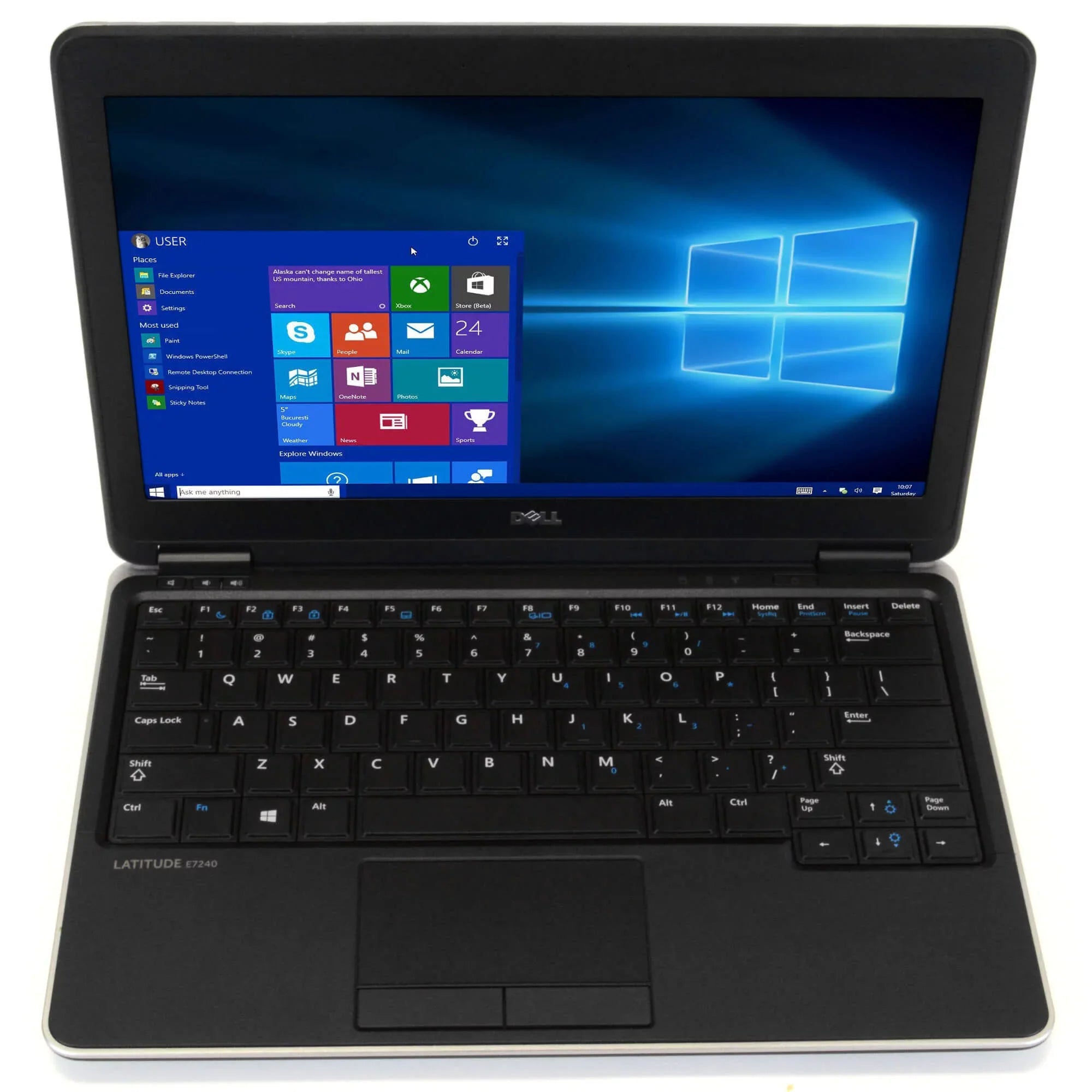 Used  Latitude E7240 Laptop Intel i5 Dual Core Gen 4 4GB RAM 128GB SSD Windows 10 Home 64 Bit