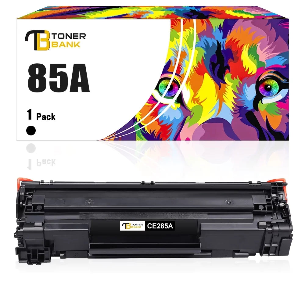 Toner Bank Compatible 85A Toner Cartridge for  CE285A 85A LaserJet Pro P1102W Pro M1212NF Pro M1132 M1210 M1130 M1212NF M1217NFW Printer Replacement Toner Ink (Black, 1-Pack)