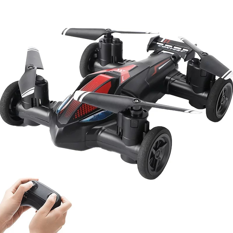 Drone For Land And Air Dual-use RC Toy Car Four-axis Unmanned Drone High-speed And Low-speed Switch Intelligent Height Setting, Stable Flight, Gift Toys