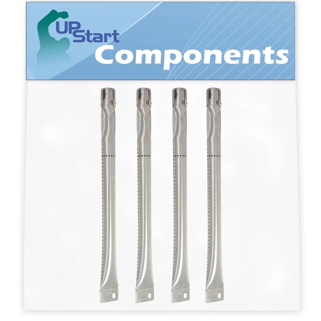 4-Pack BBQ Gas Grill Tube Burner Replacement Parts for Charmglow 810-7451-F - Compatible Barbeque Stainless Steel Pipe Burners