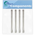 4-Pack BBQ Gas Grill Tube Burner Replacement Parts for Charmglow 810-7451-F - Compatible Barbeque Stainless Steel Pipe Burners
