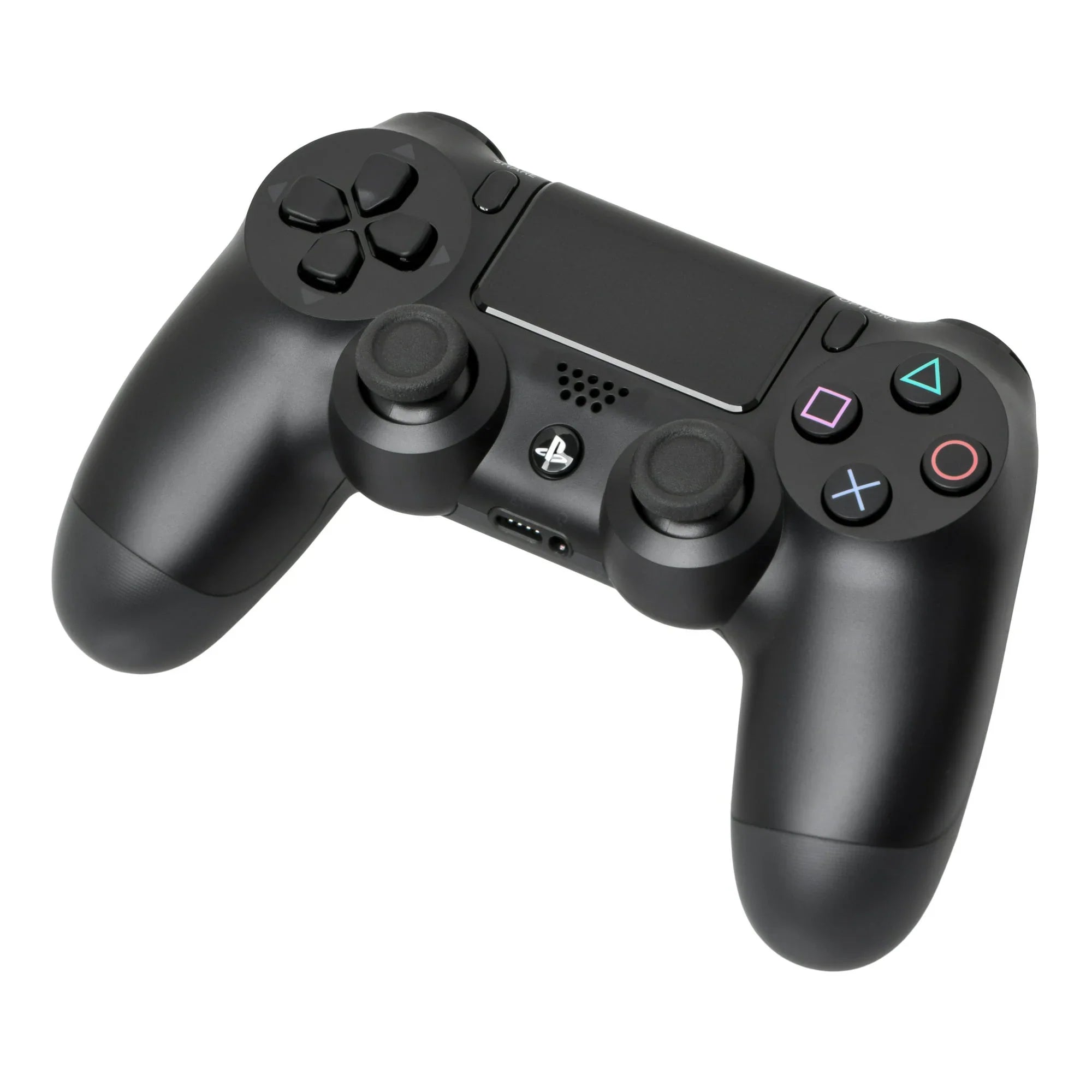 2215A PlayStation 4 Slim 500GB Gaming Console Black with Charging Dock Headset 2 Controller Bolt Axtion Like New