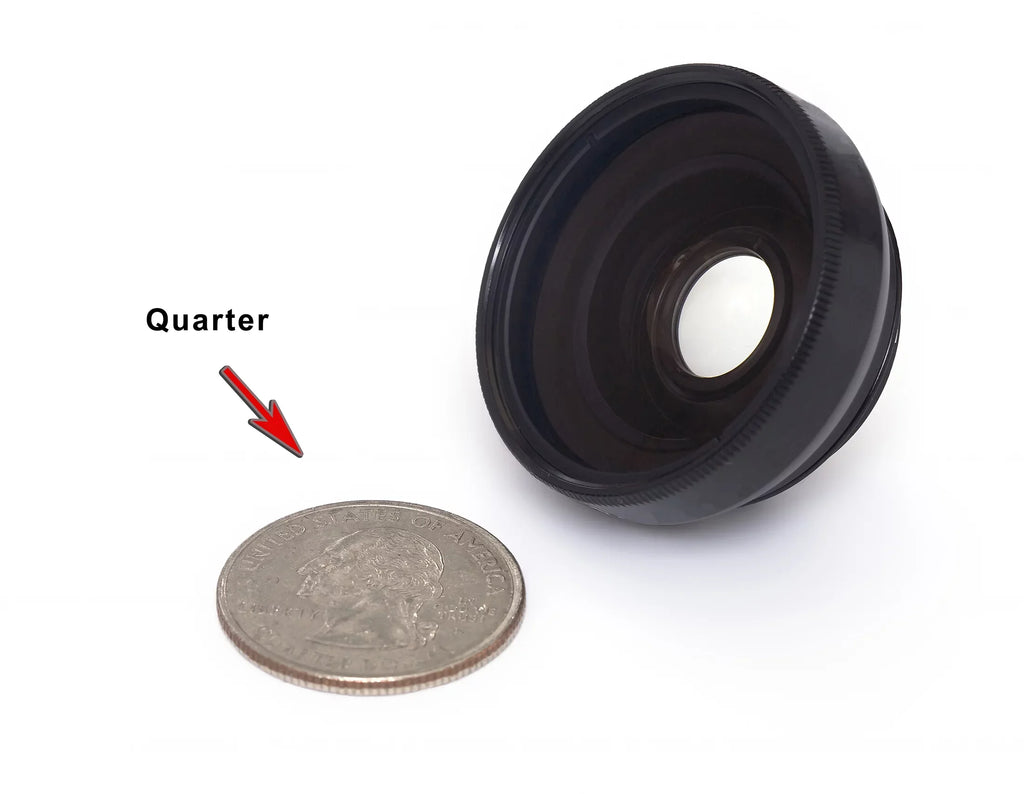 HMX-U10 0.45x Wide Angle Lens (HD) Chrome Finish W/ Macro (Modification Style) Magnetic Type.
