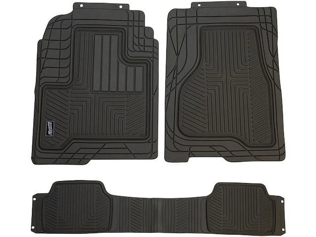 Floor Mat Set 3 Piece - Compatible with 2007 - 2017 Jeep Patriot 2008 2009 2010 2011 2012 2013 2014 2015 2016
