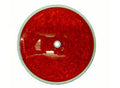 Cortina 13-099-32 3-3/8" Dia. Reflector - Center Hole Mount - Red (200 Pack)