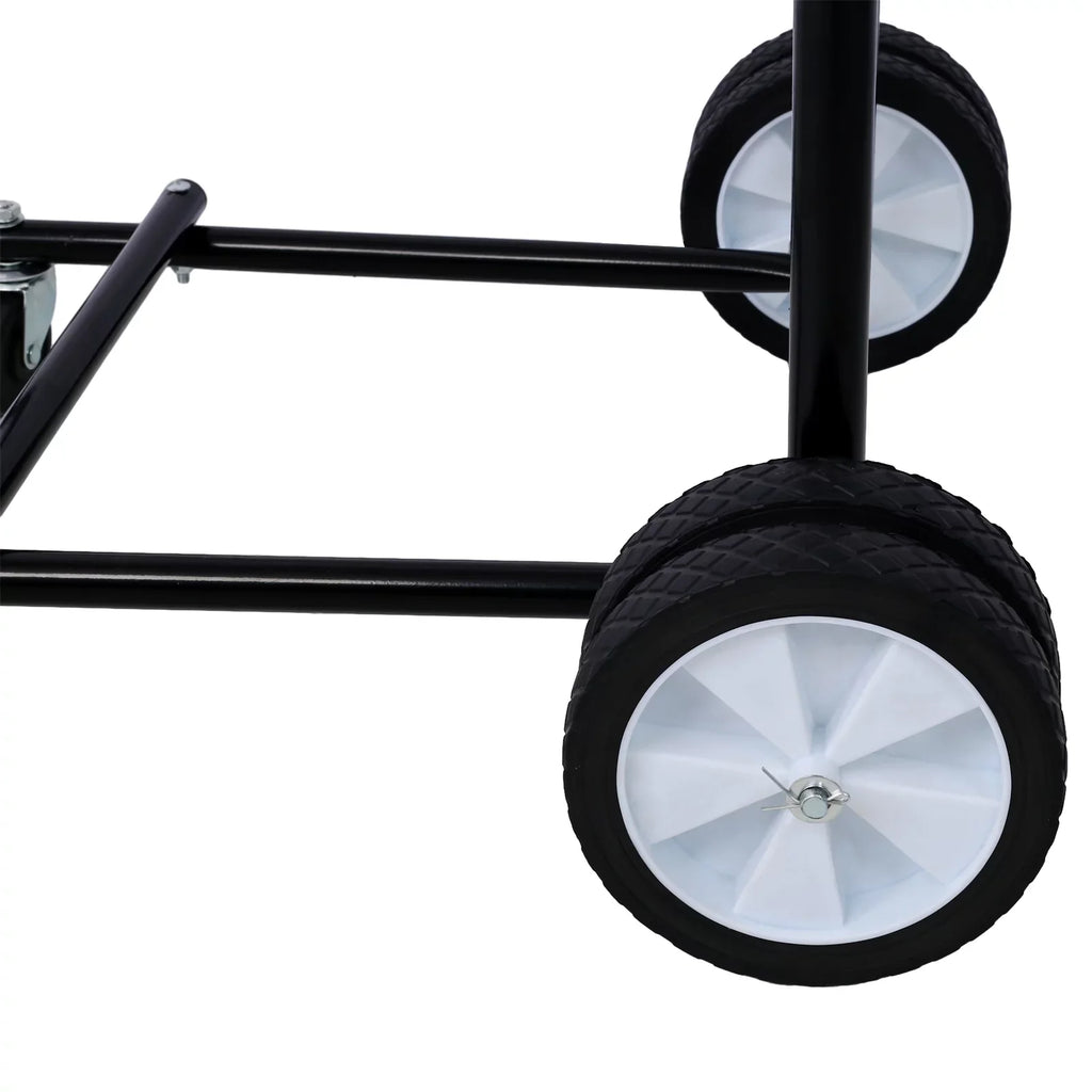 Steel Outboard Boat Motor Stand, 315lbs Capacity, with Wheels for Easy Mobility - Perfect for Garage Storage and Maintenance