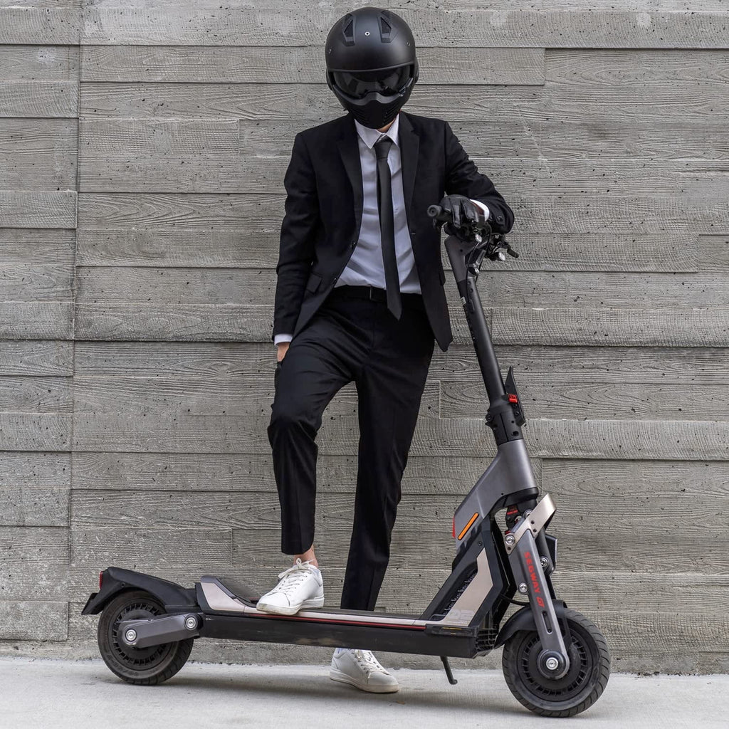 Segway SuperScooter GT2, 6000W Motor, 55.9 Miles Long Range, 43.5MPH, Dual Suspension, 11" Tires, Foldable, Adults