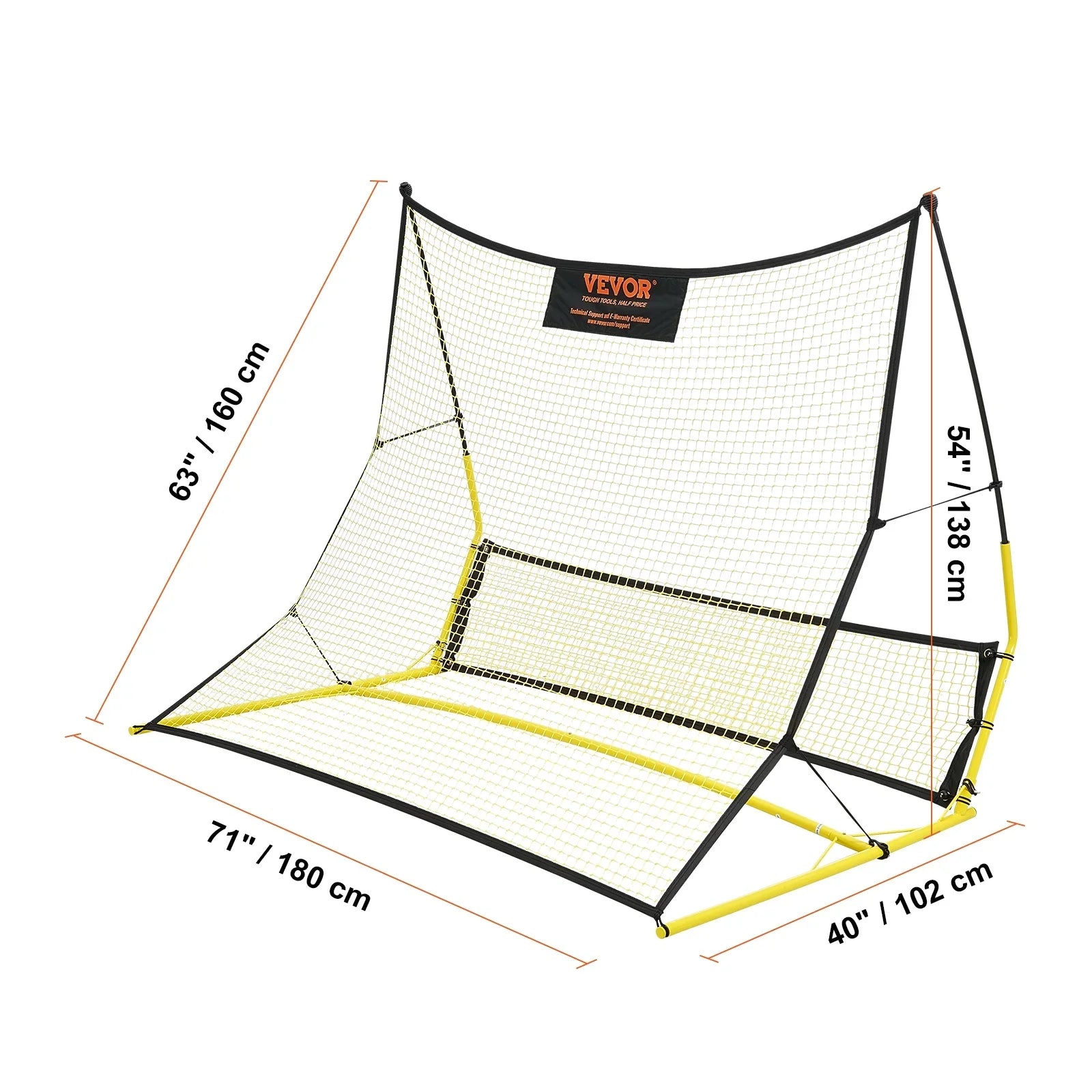 BENTISM 71"x40" Soccer Trainer 2-IN-1 Portable Soccer Rebounder Net Portable Bag