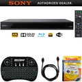 UBP-X800 - 4K Ultra HD Smart Blu-Ray Player with Hi Res + Accessories Bundle Includes, 2.4GHz Wireless Backlit Keyboard w/ Touchpad, 6ft HDMI Cable and Laser Lens Cleaner for DVD/CD Players