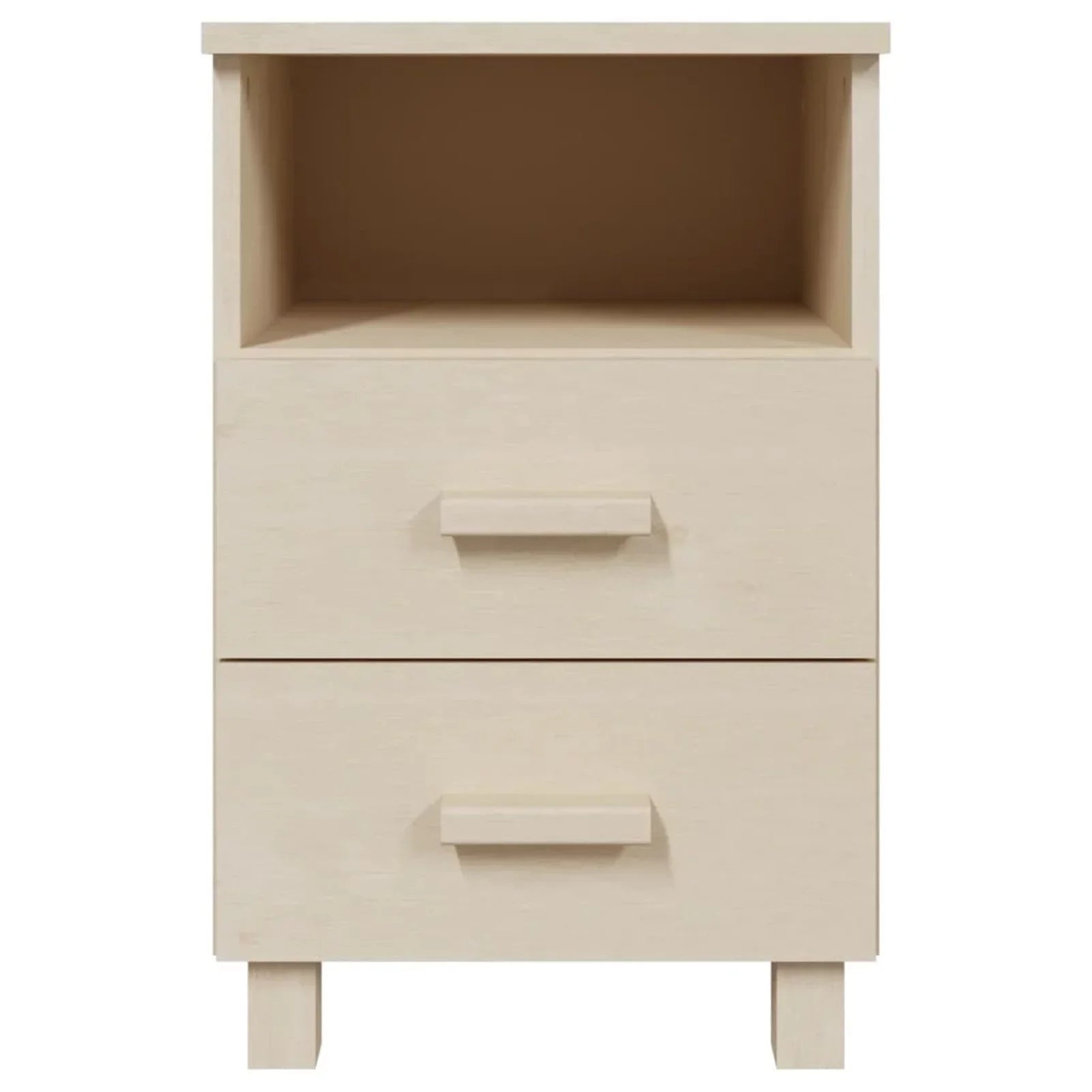 Htovila Bedside Cabinet HAMAR Honey Brown 15.7"x13.8"x24.4" Solid Wood Pine