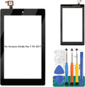 for Amazon Kindle Fire 7 (7th Generation 2017 Release SR043KL) Touch Screen Digitizer Replacement Part with Adhesive, NO LCD, NO Instructions(NOT for 5th Gen, 2015 & 7th Kids Edition)