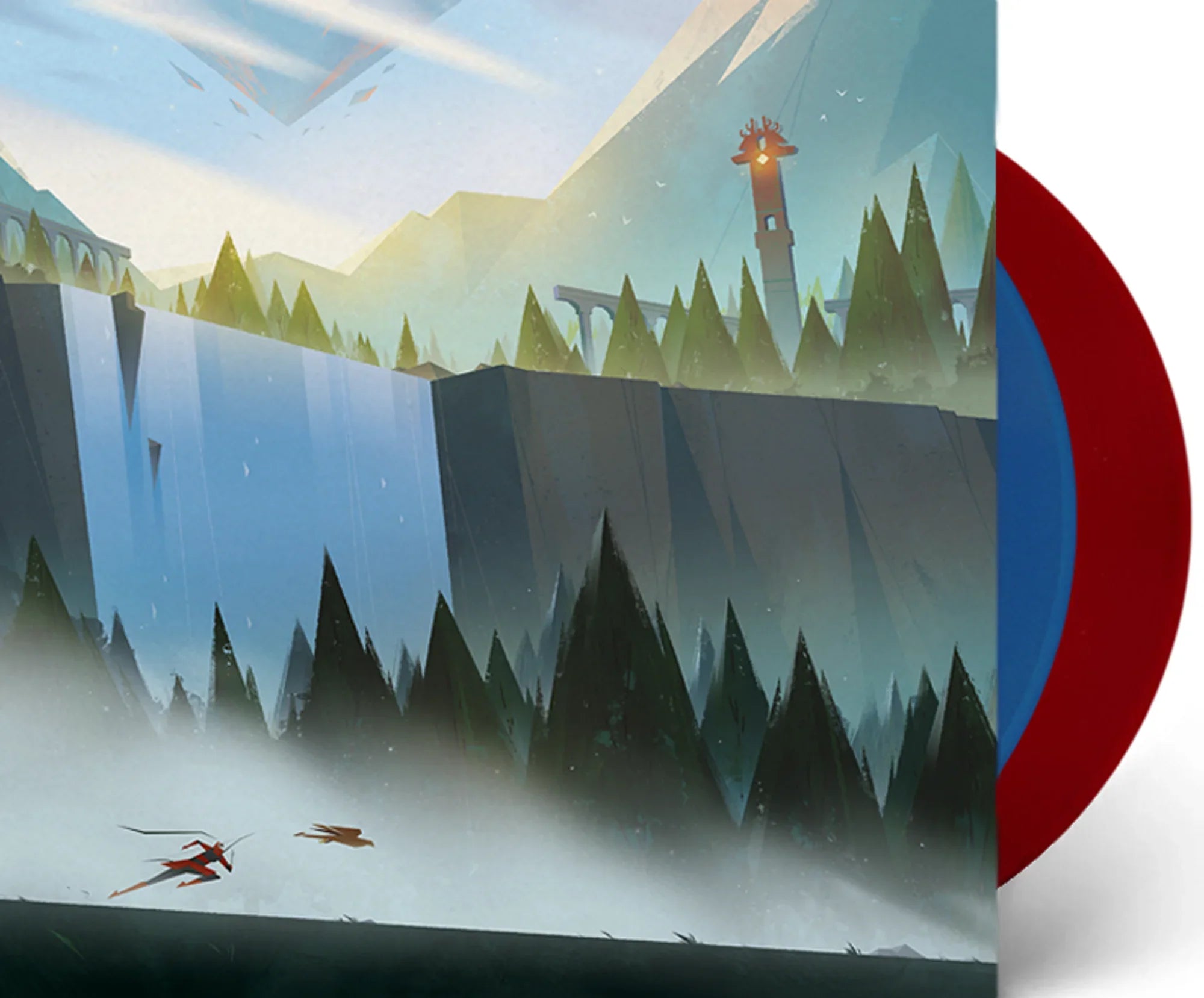 The Pathless Game Soundtrack (Cleansed Blue & Cursed Red Vinyl) LP Record - Ausion Wintory