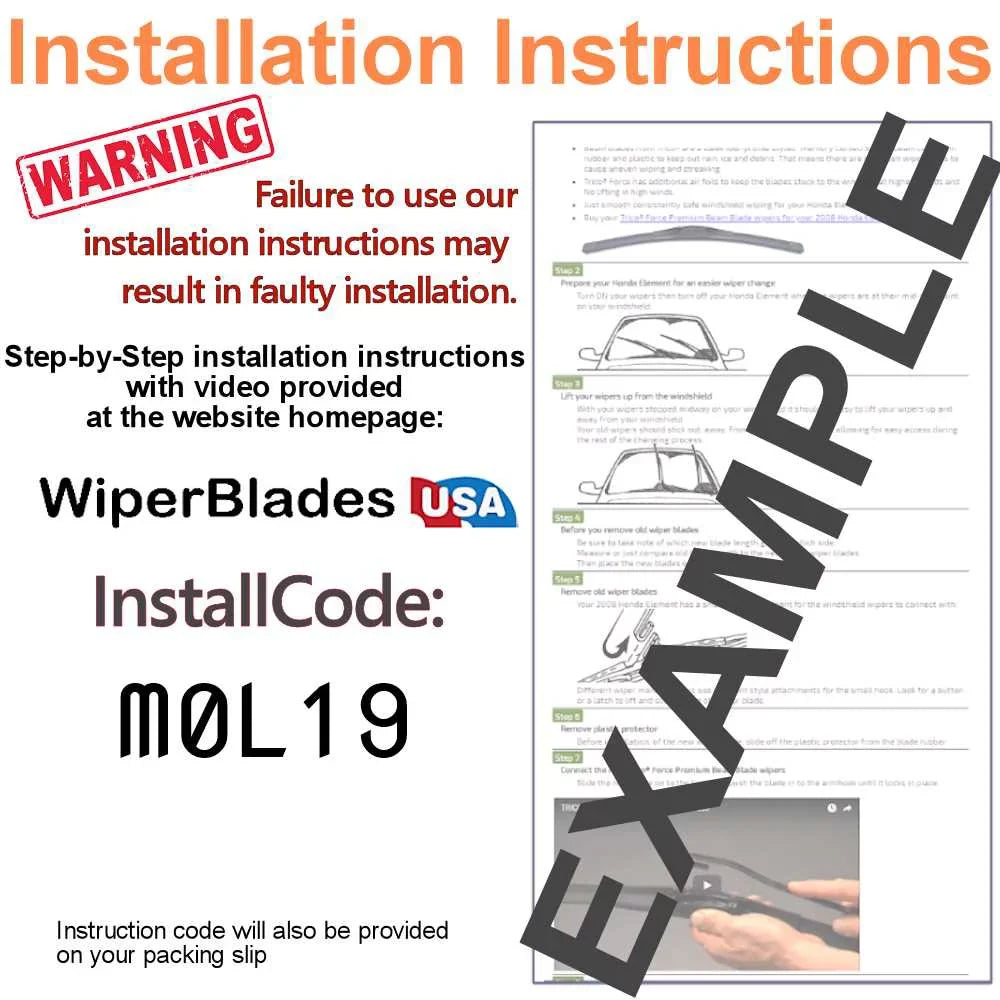 2019 Audi A4 allroad Beam Blade Wipers (Set of 3) w/Rear Wiper