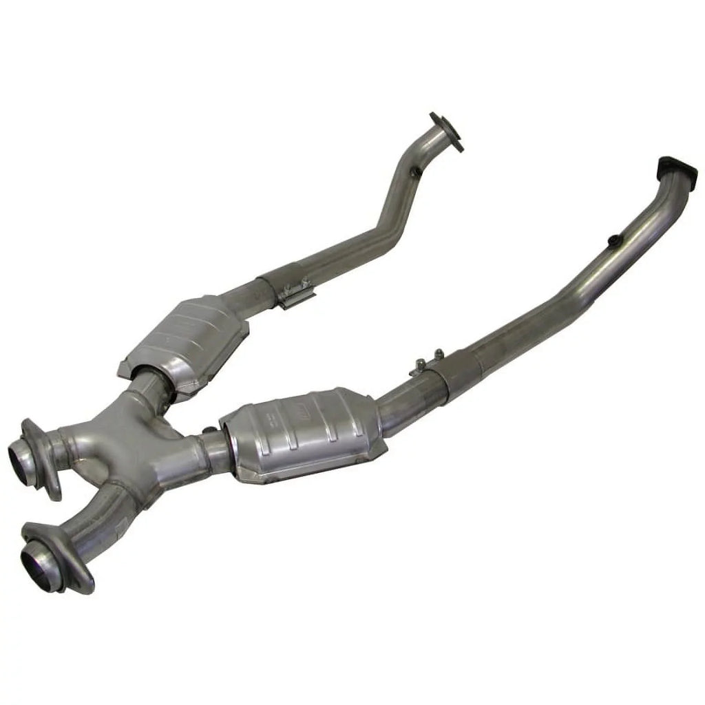 BBK 96-98 Mustang 4.6 GT High Flow X Pipe With Catalytic Converters - 2-1/2 Fits select: 1996-1998 FORD MUSTANG