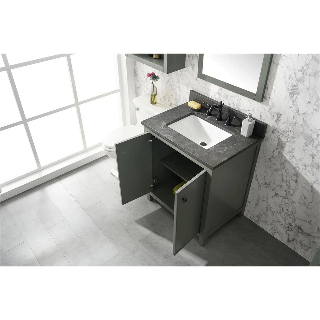 Legion Furniture 30" Contemporary MDF/Veneer Wood Sink Vanity Cabinet - Green