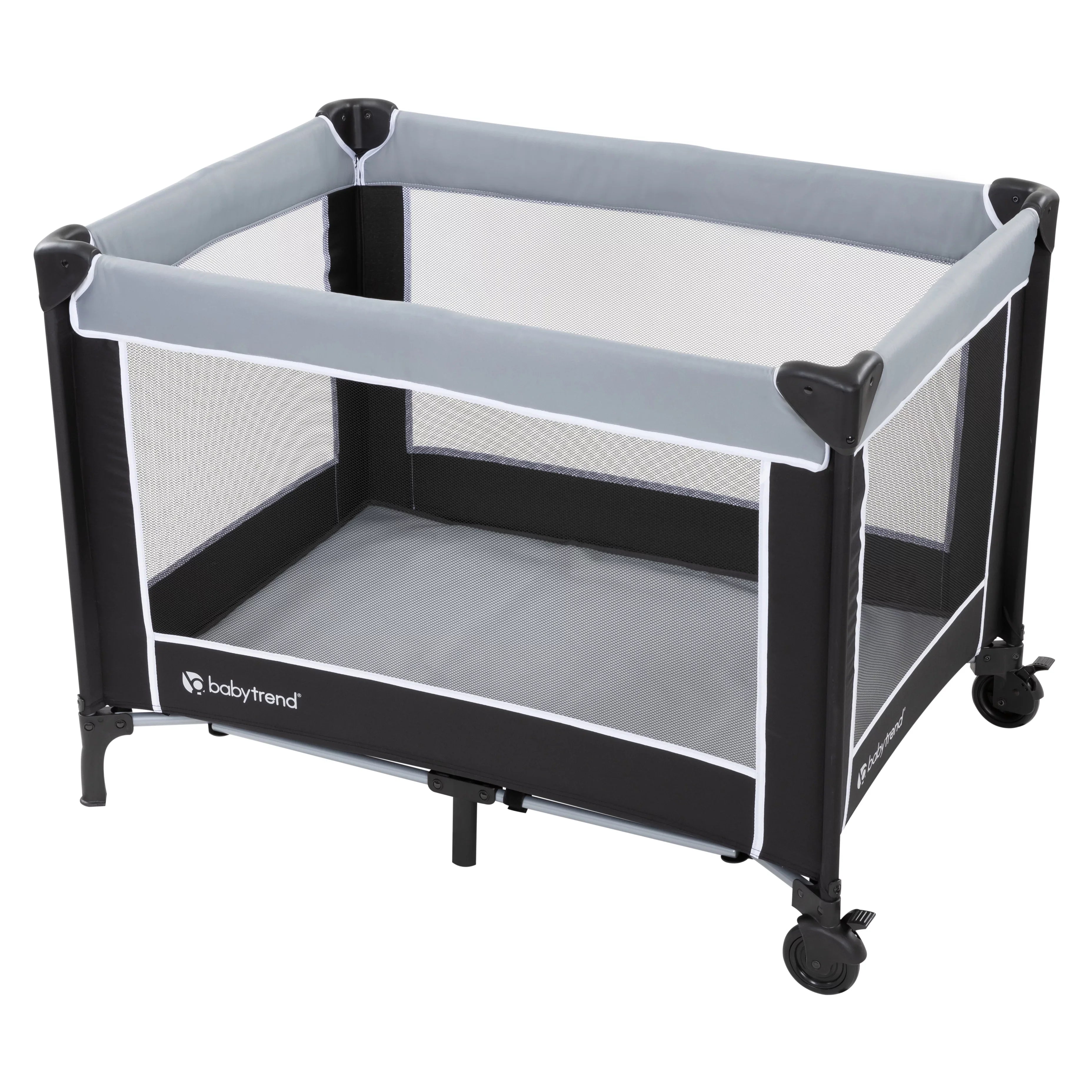 Baby Trend FLatitude Portable Playard with Bassinet – Twinkle Grey, Unisex