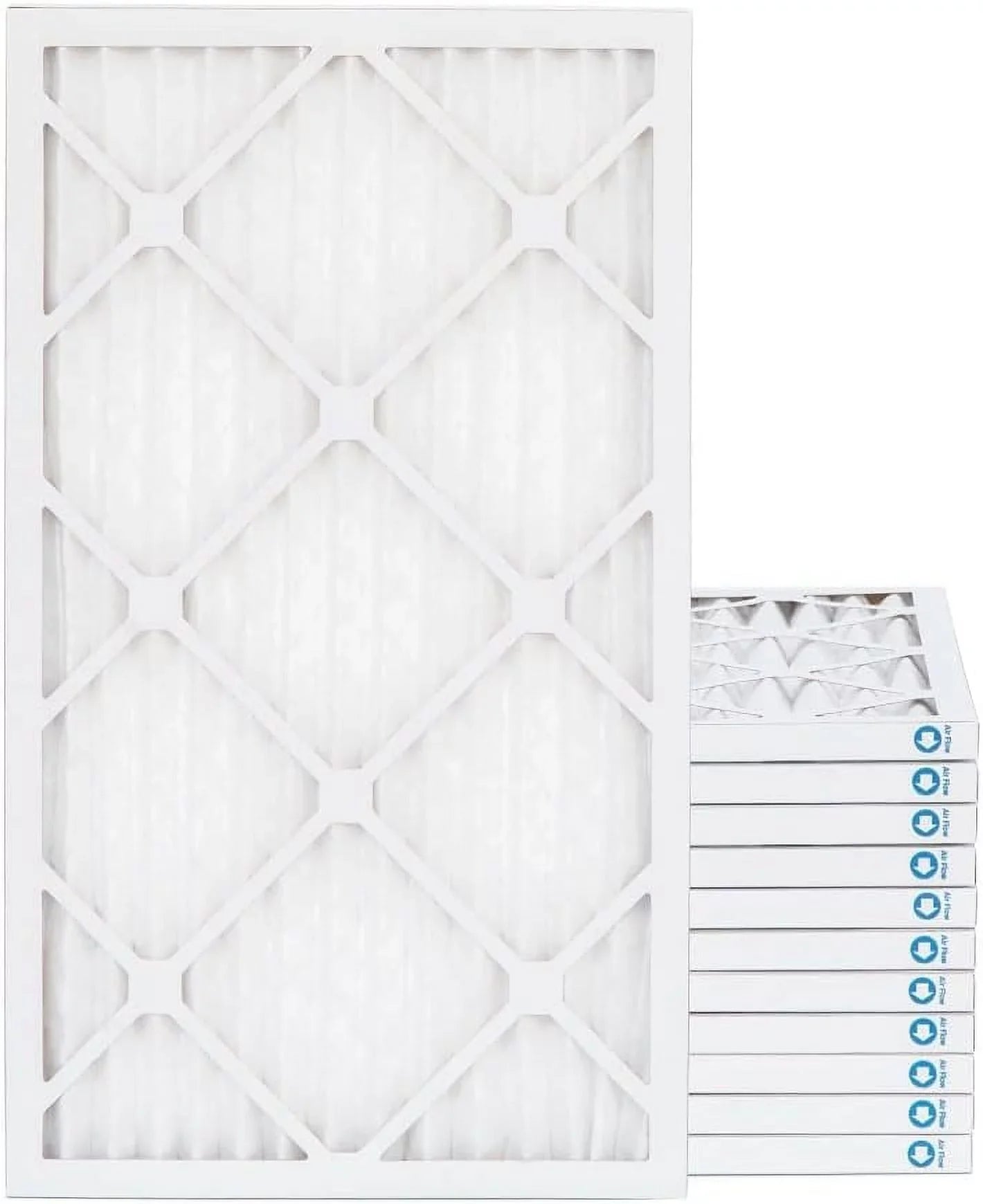 16X25x1 MERV 11, MPR 1000 Pleated Furne 1" Air Filters By Pamlico. Case Of 12. Ext Size: 15-1/2 X 24-1/2 X 3/4