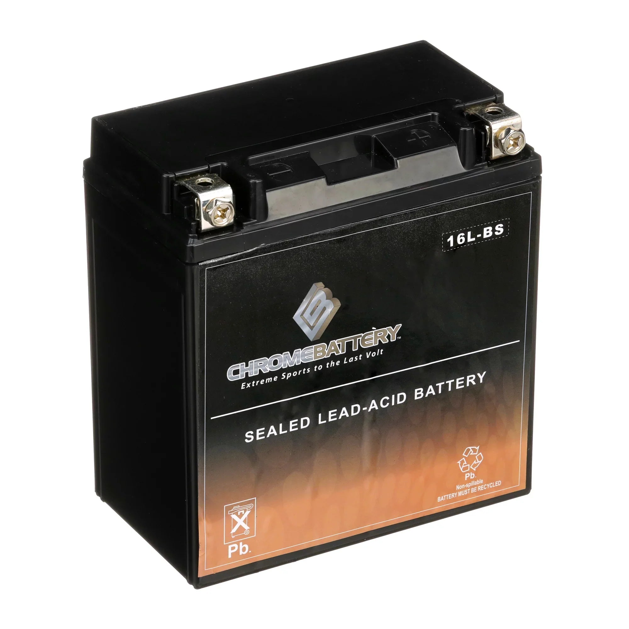 Chrome Battery YTX16L-BS (16L-BS 12 Volt,14 Ah, 230 CCA) Jet Ski Battery for Yamaha Wave Runner 2002