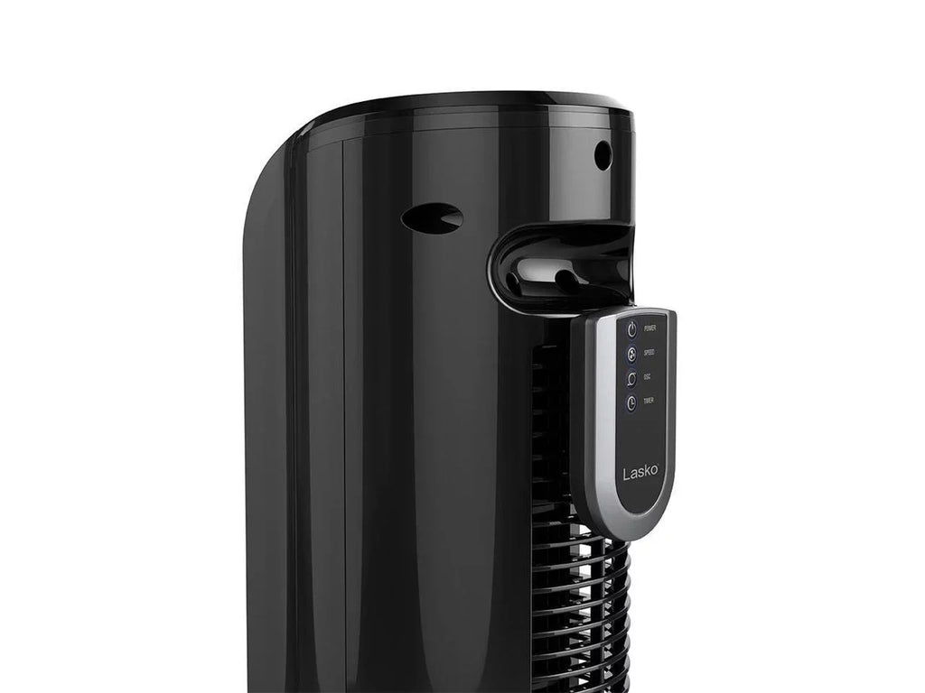 Lasko 32 Inch Slim Portable 3 Speed OscilLatitudeing Tower Fan with Remote