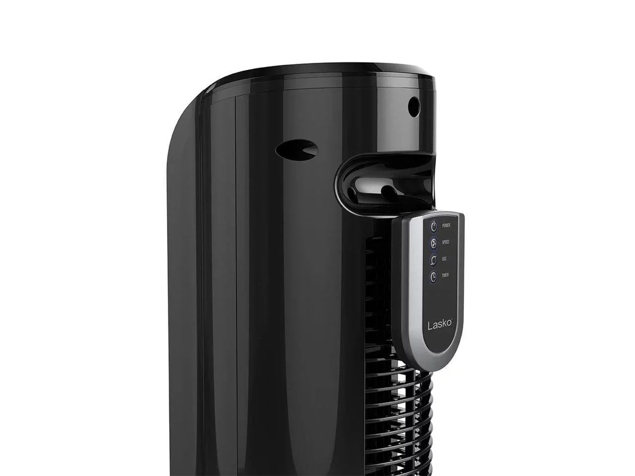 Lasko 32 Inch Slim Portable 3 Speed OscilLatitudeing Tower Fan with Remote