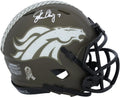 John Elway Denver Broncos Autographed Riddell Speed 2022 Salute to Service Speed Mini Helmet - Fanatics Authentic Certified