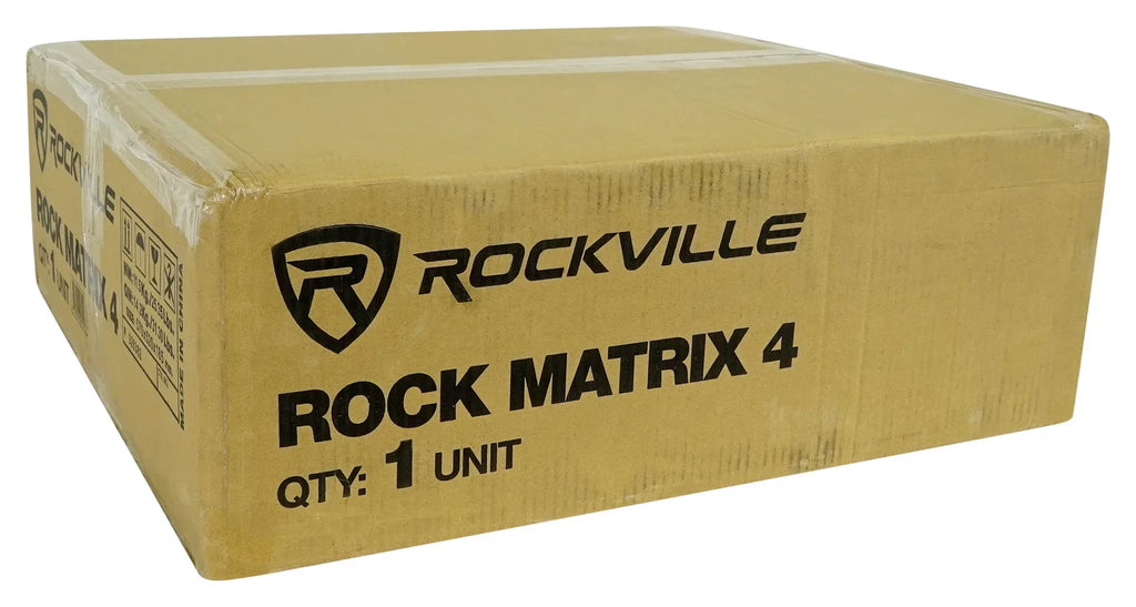 Rockville ROCK MATRIX Multi Room Home Receiver+6) Ceiling+2) Black Wall Speakers