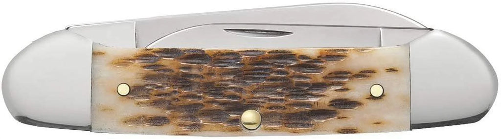 Case Amber Bone CV Canoe Pocket Knife