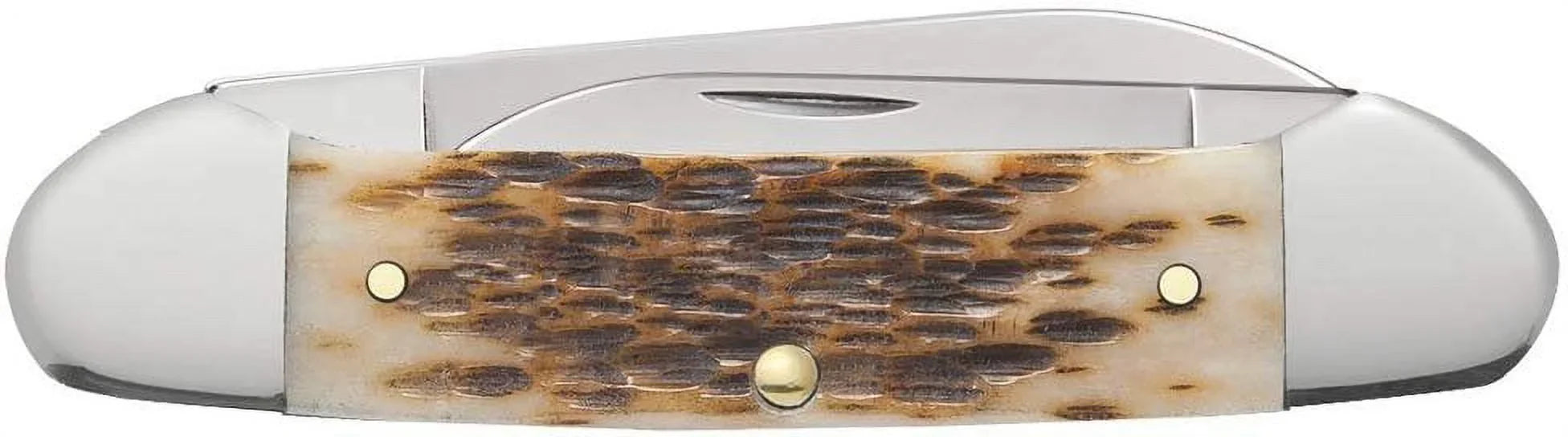 Case Amber Bone CV Canoe Pocket Knife