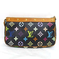 Authenticated Used Louis Vuitton Monogram Multicolor Pochette Accessoire M92648 2WAY Pouch Handbag Ladies
