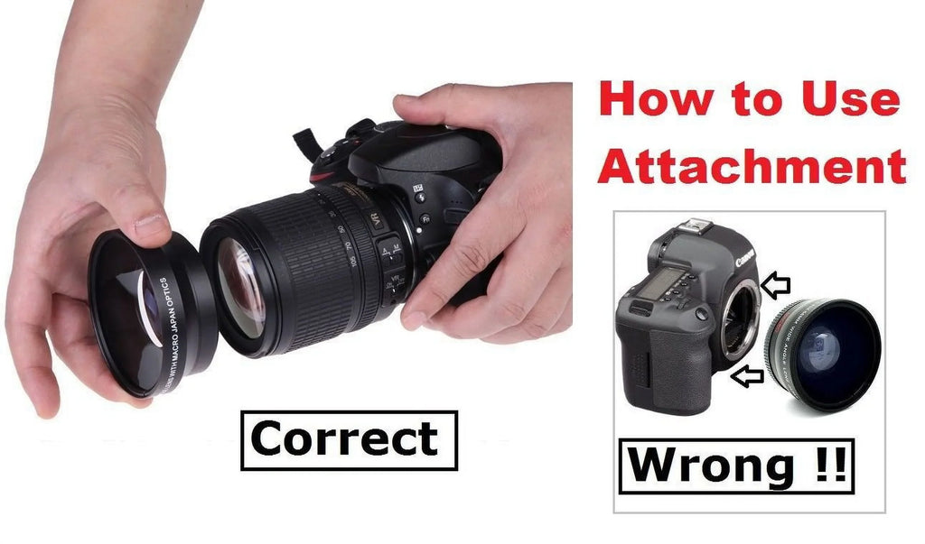2-Pcs Hi Def Telephoto & Wide Angle Lens Kit For FujiFilm X-A5 (52mm)
