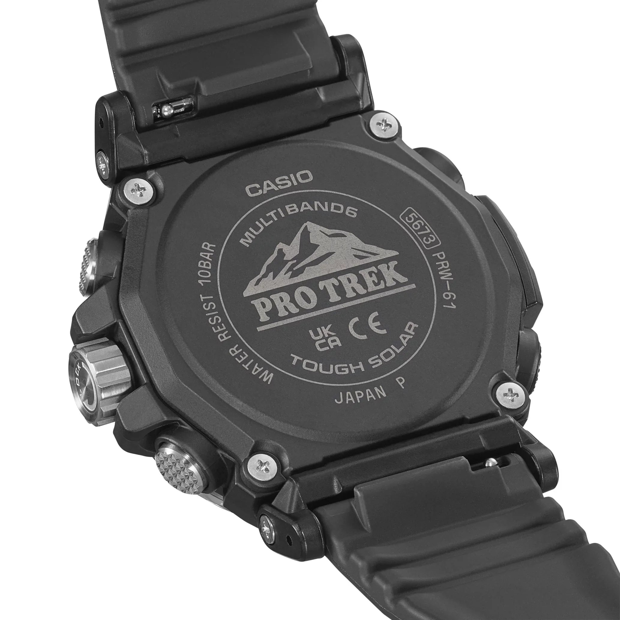Casio Men's Pro Trek Triple Sensor Solar Powered Watch made of Bio-Based Plastic PRW6611Y-1A