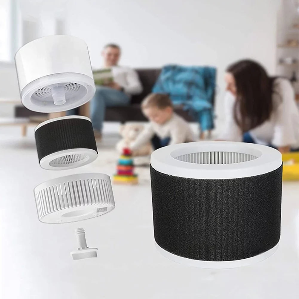 3-In-1 True Filter Replacement Mooka Koios Desktop Air Purifier Epi810 2Pcs