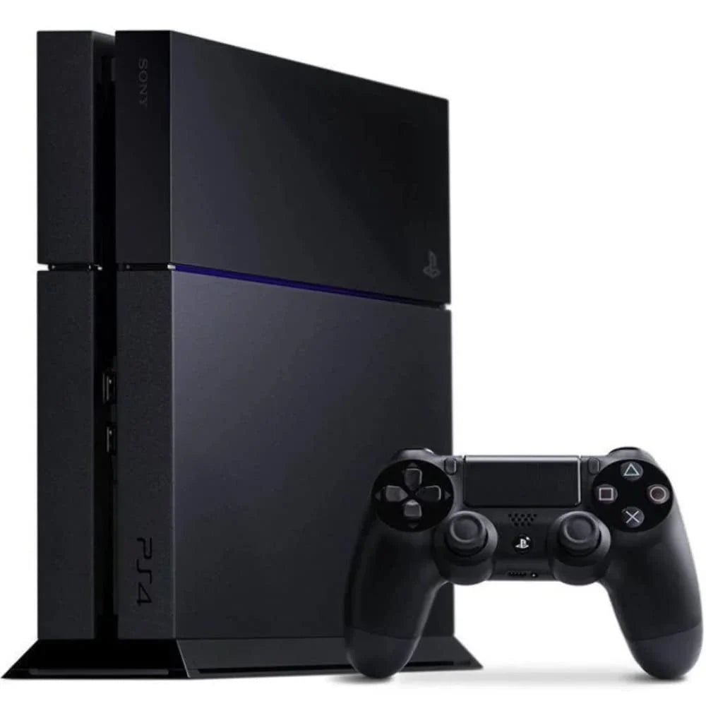 PlayStation 4 500GB Gaming Console Black with Charging Dock Headset 2 Controller Bolt Axtion Like New