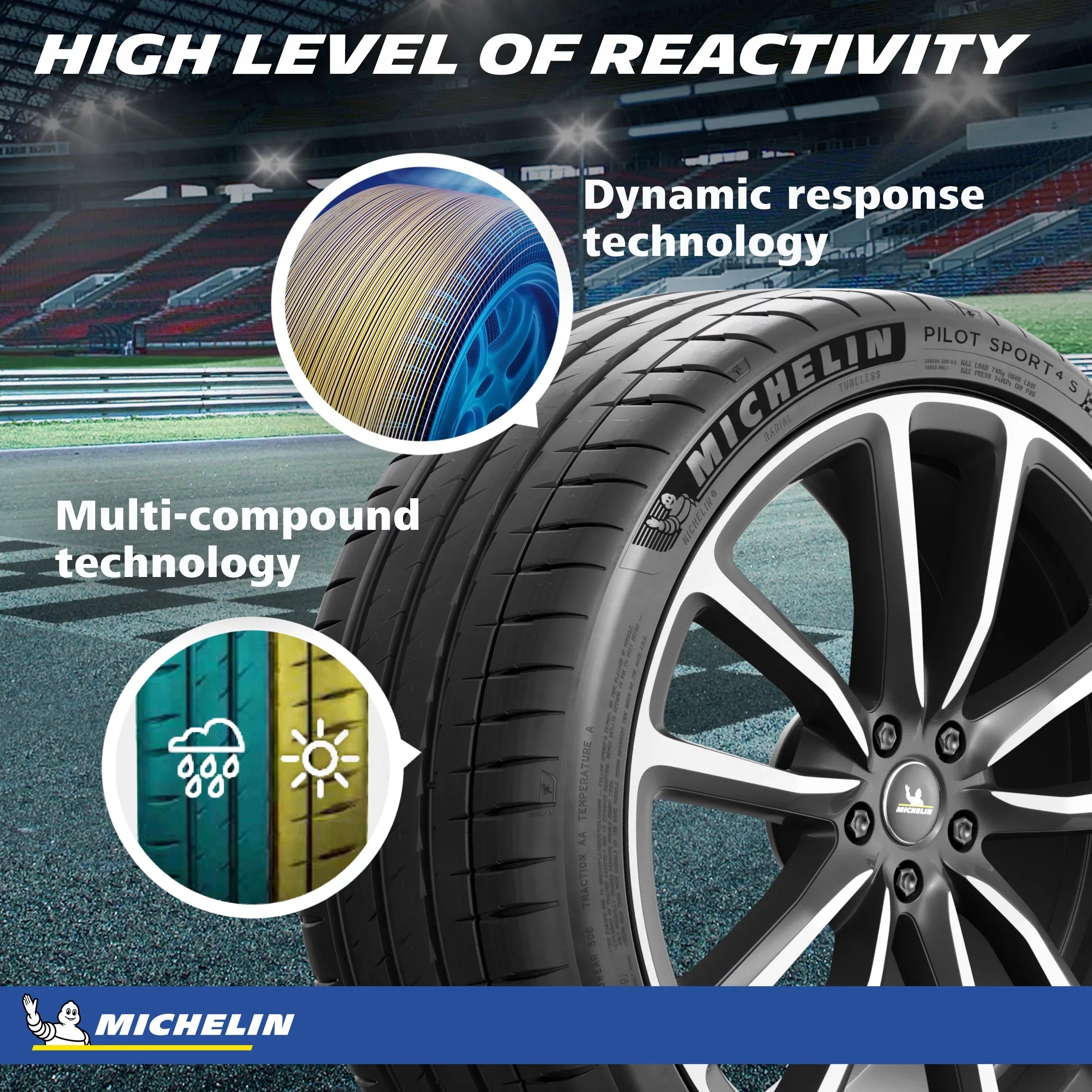 Michelin Pilot Sport 4 S Summer 275/35ZR19/XL (100Y) Tire Fits: 2022-23 BMW M3 Competition xDrive, 2021-22 BMW M4 Competition xDrive