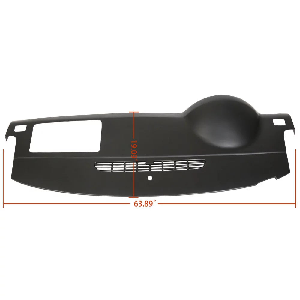Dash Cover Cap Black For Avalanche Sierra Silverado Suburban Tahoe Yukon Fits select: 2014 CHEVROLET SILVERADO C1500, 2014 GMC SIERRA C1500 SLT