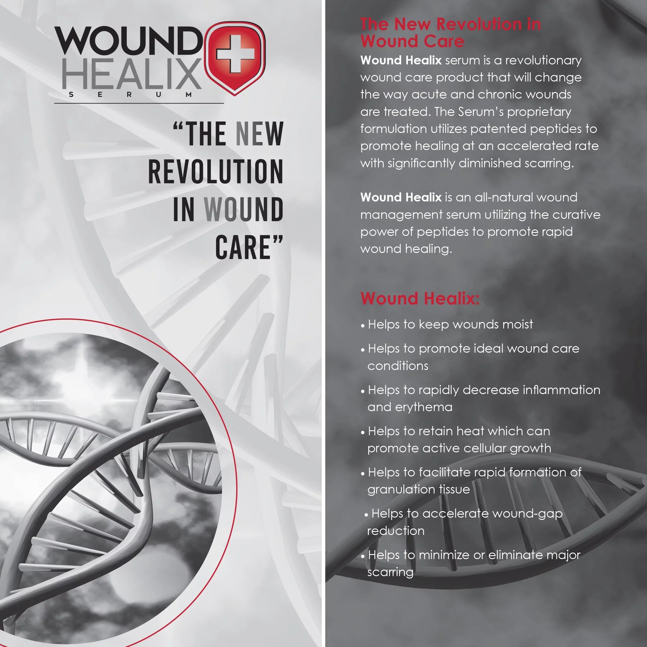 Wound Healix - Patented Rapid Wound & Burn Care Serum