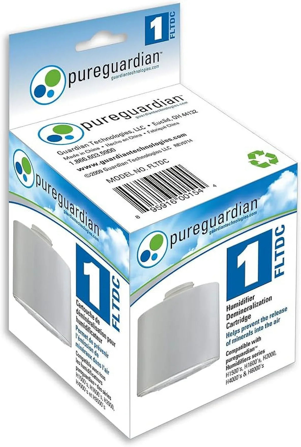 PureGuardian Guardian Technologies FLTDC Humidifier Demineralization Filter, White