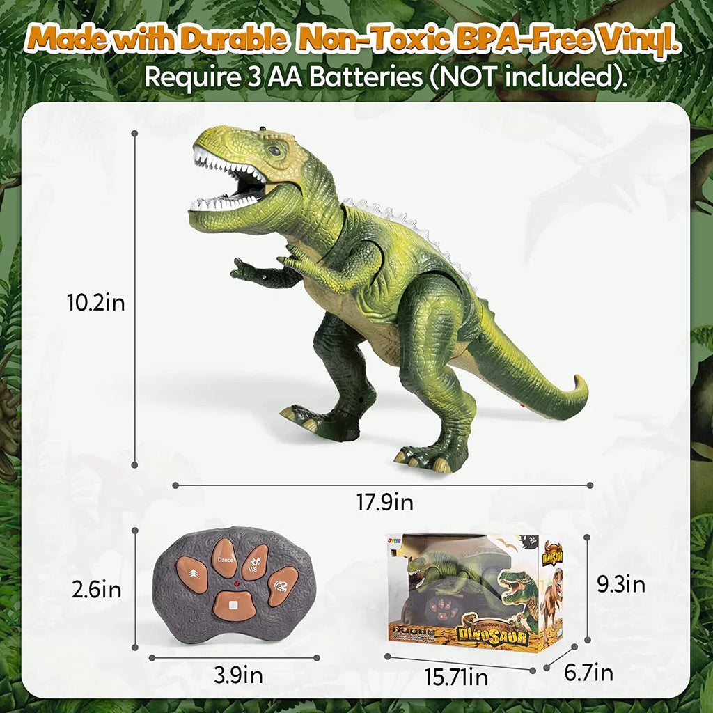 JOYIN Robot dinosaur saur Toy for Kids Boys,Big T Rex dinosaur saur Toy with Light and Roaring Sound, Walking and Dancing dinosaur Toy,Electronic Steam Toy,Birthday Gift for Kids Boys Girls,Green