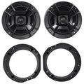 1998-2013 Harley Davidson Touring 6.5" 300w Polk Audio Speakers w/Adapter PLatitudees