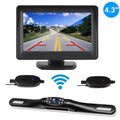 Wireless Car Backup Camera Rear View HD Parking System Night Vision+ 4.3 Monitor