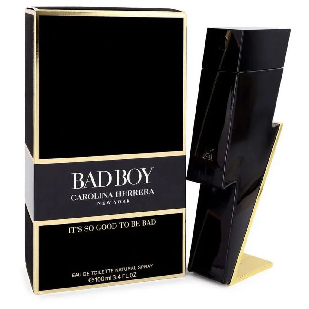NEW Bad Boy Men's Perfume 3.4 oz Eau De Toilette Spray Ca-roli-na Her-re.ra_EDT Spray