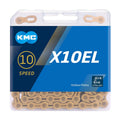 KMC X10EL Bicycle Chain 10 Speed Road Bike Chain Mountain Bike Chain 114L Glod