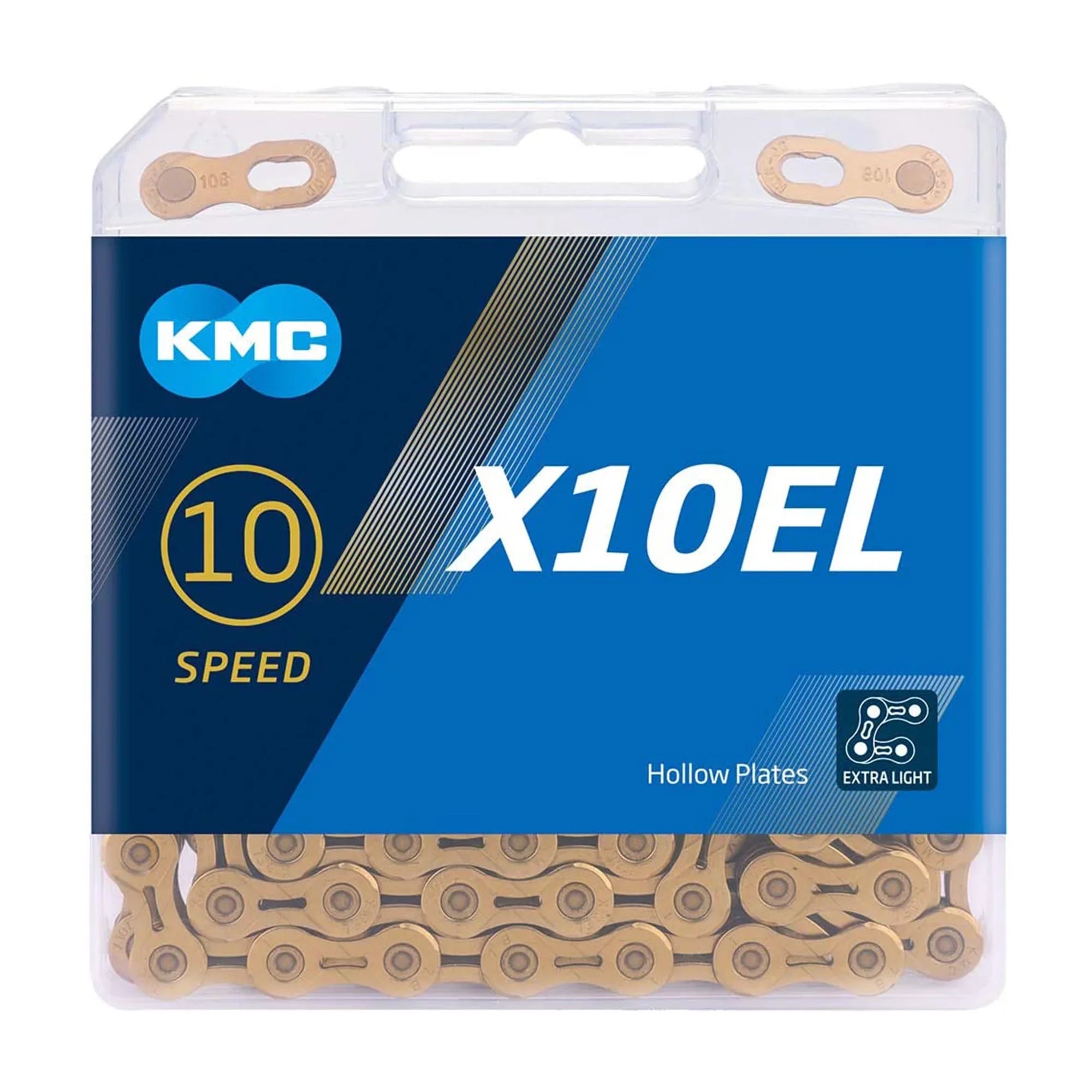 KMC X10EL Bicycle Chain 10 Speed Road Bike Chain Mountain Bike Chain 114L Glod