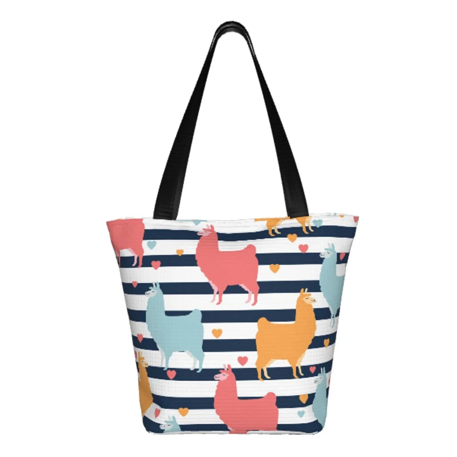 Lukts Colorful Llama Tote Bag,Shoulder Bag Women'S Hobos Handbags Large Capacity Shopping Bag
