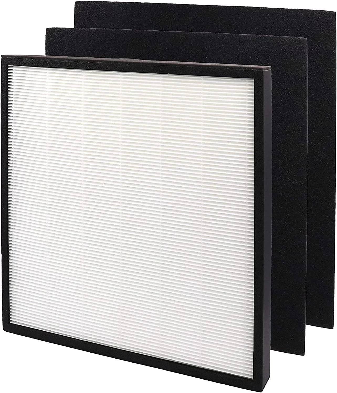 HQRP True HEPA Filter with 2 Carbon Pre-filters for GermGuardian FLT5900 Filter J compatible with AC5900WCA, AC5900WDLX Large Room Air Purifiers