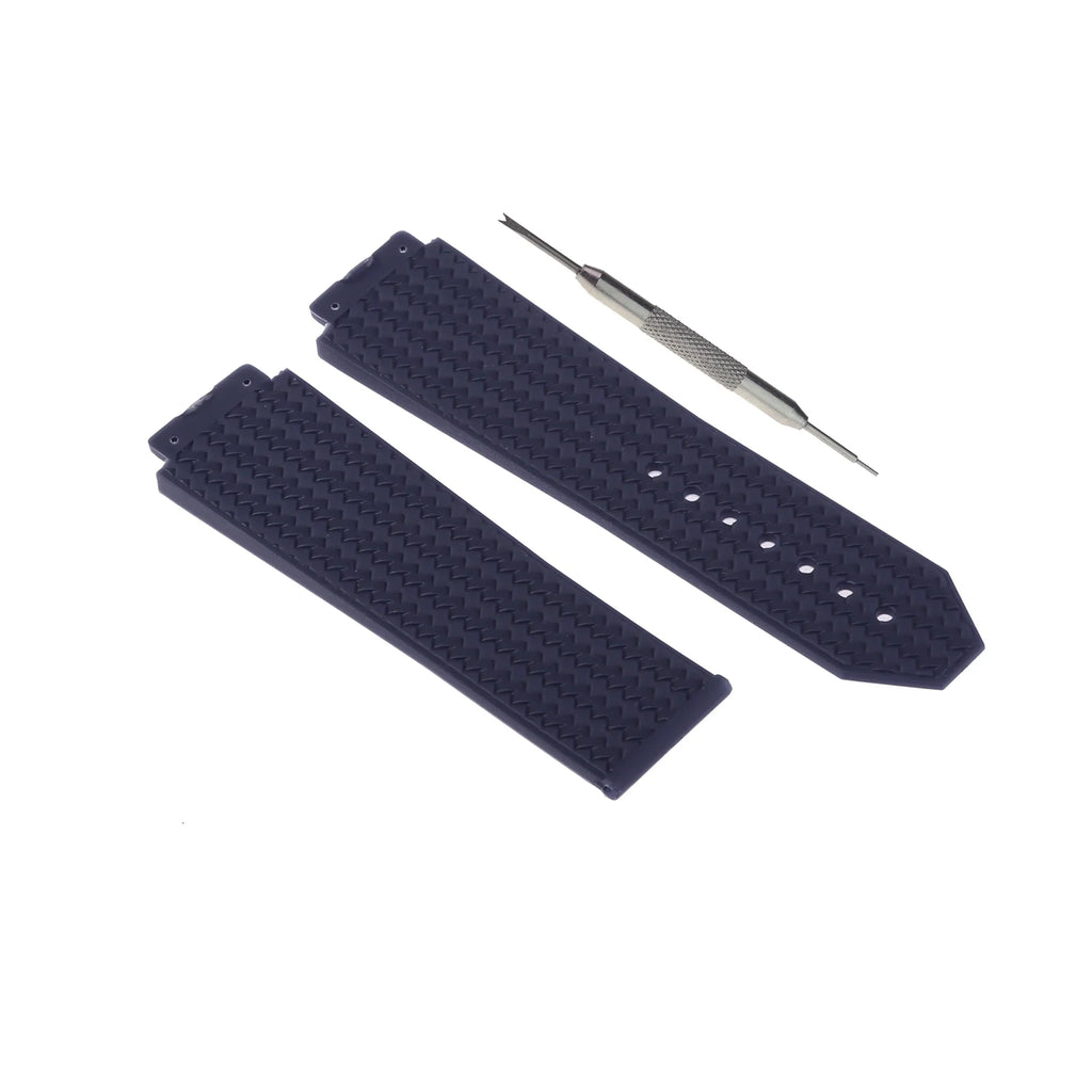 WBH Band Fits For 44MM Hublot Big Bang Classic Fusion, Silicone Watch Band, 25MM Band Width, 22MM Buckle Width