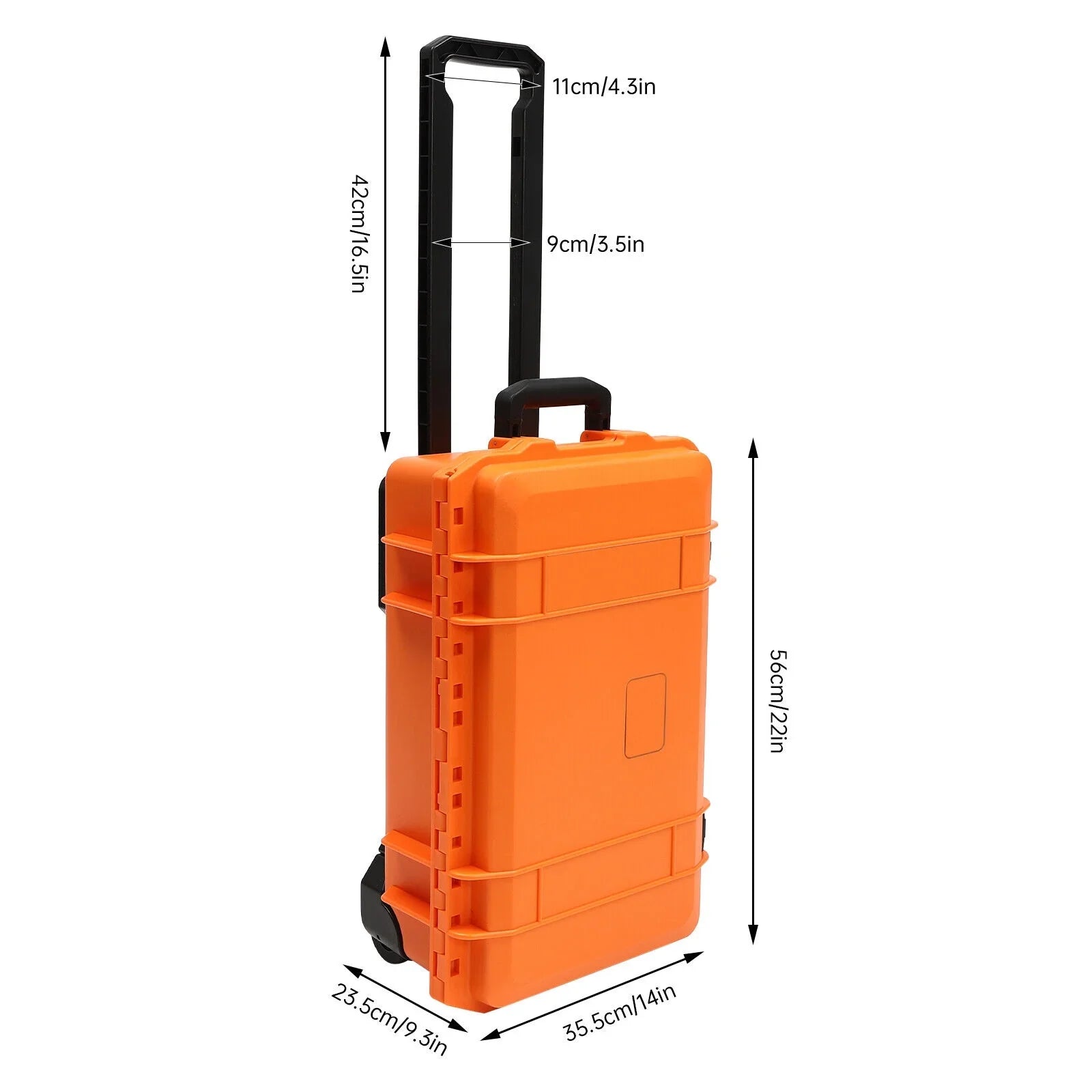 22-Inch Multi-Purpose Case Camera Box W/Customizable Foam IP67 Waterproof Protective Camera Case