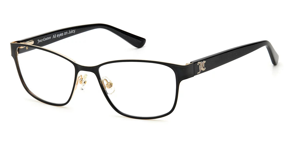 Juicy Couture 210 Full Rim Rectangular Matte Black Eyeglasses