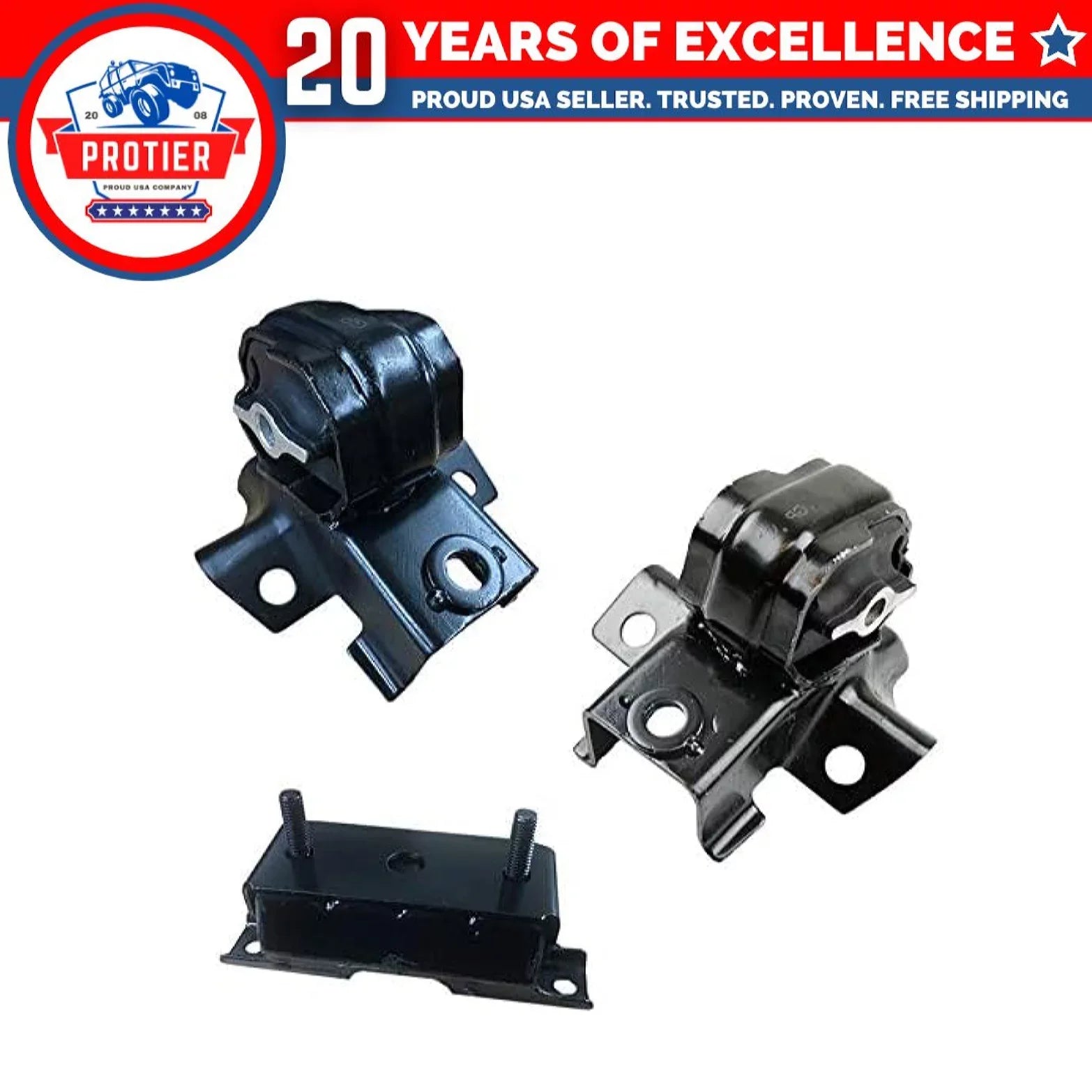 Fits 2009-2012 Chevrolet Colorado/GMC Canyon, 5.3L Motor & Trans Mount Set