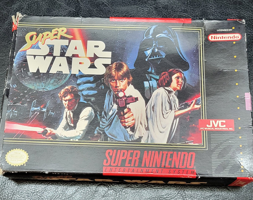 Authentic 1992 STARWARS SNES Cartridge (Super Nintendo Ent. System) CIB Complete In Box + Instructions ImmacuLatitudee Condition Original Owner